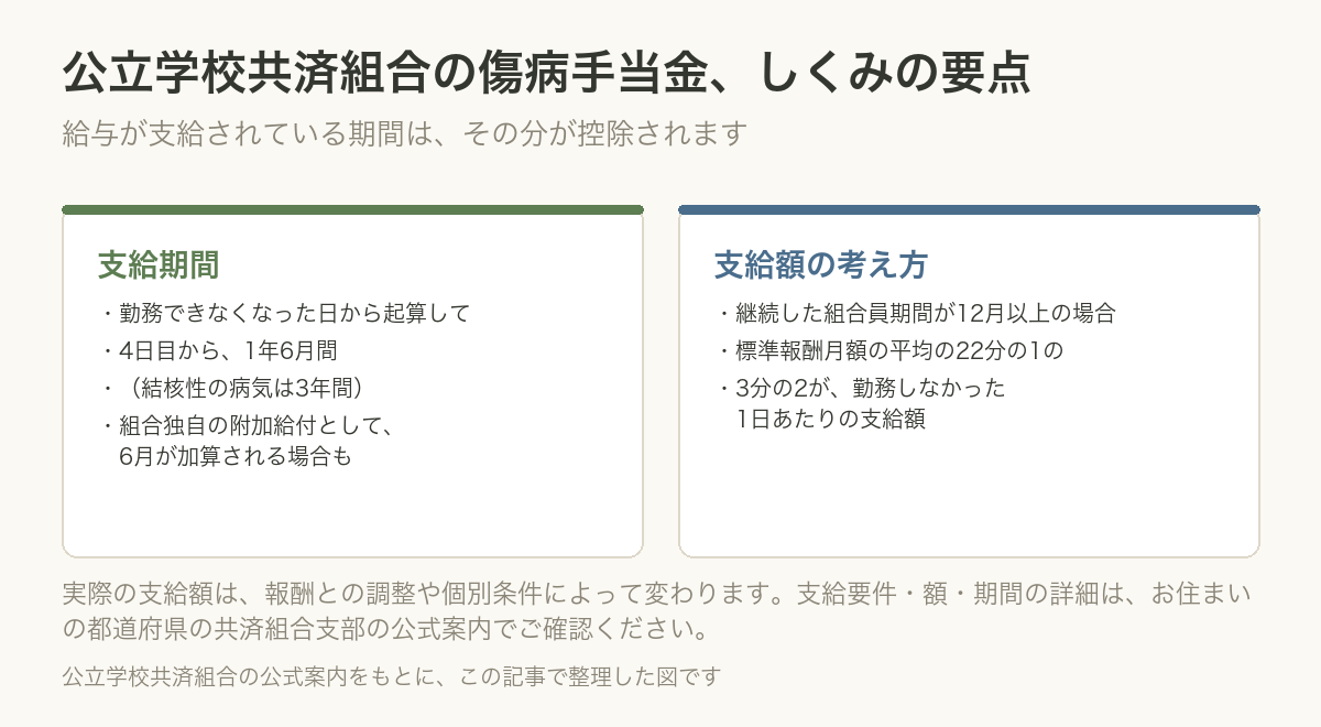 傷病手当金の期間と計算の考え方